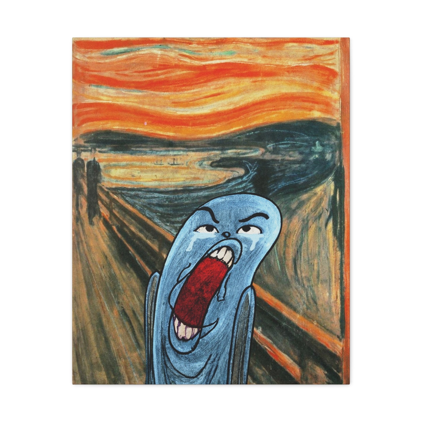 The Ugly Smell Scream canvas print