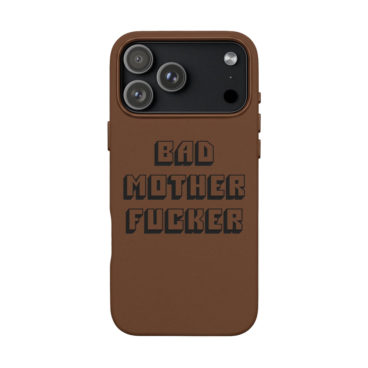 Bad MF faux leather phone case