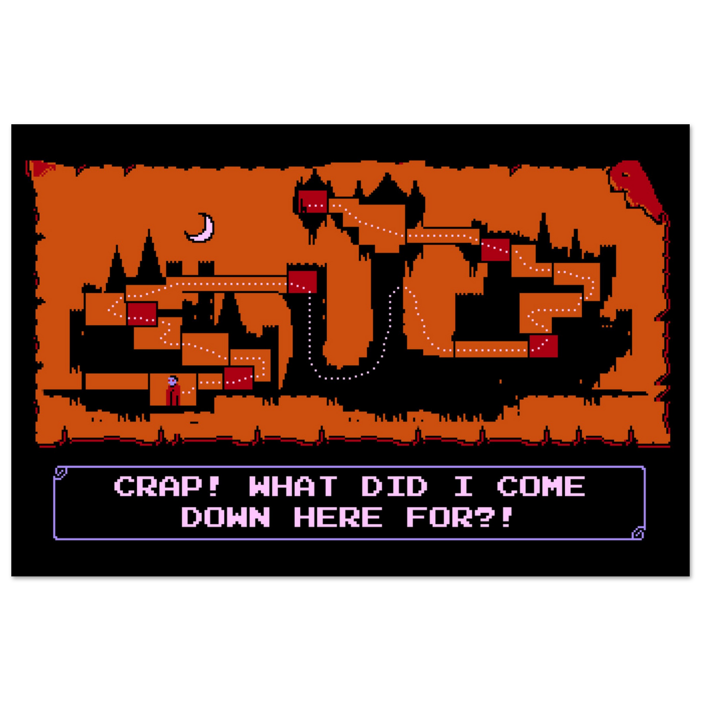 Forgetfulvania semi-gloss poster