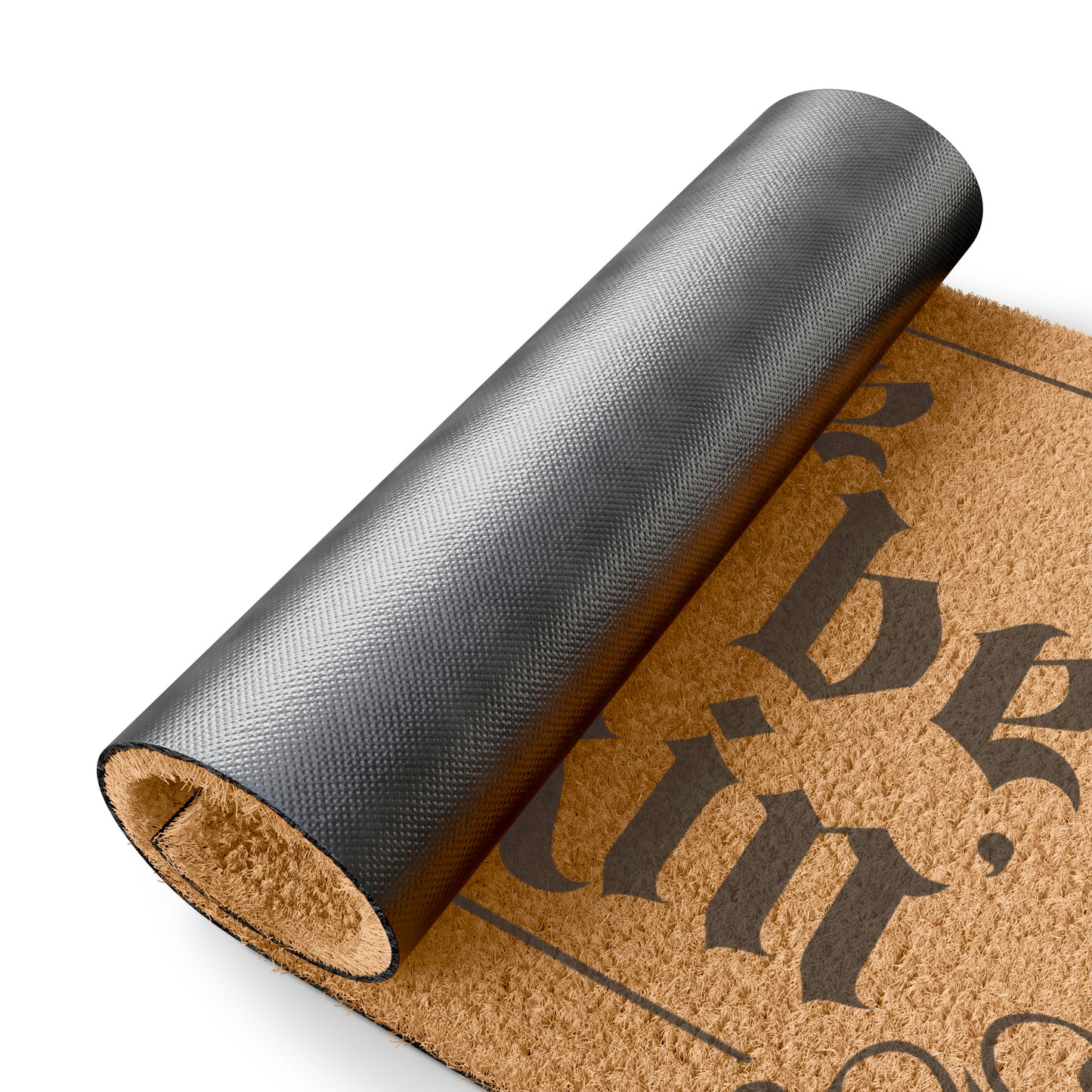 Here There Be Drankin' coir welcome mat