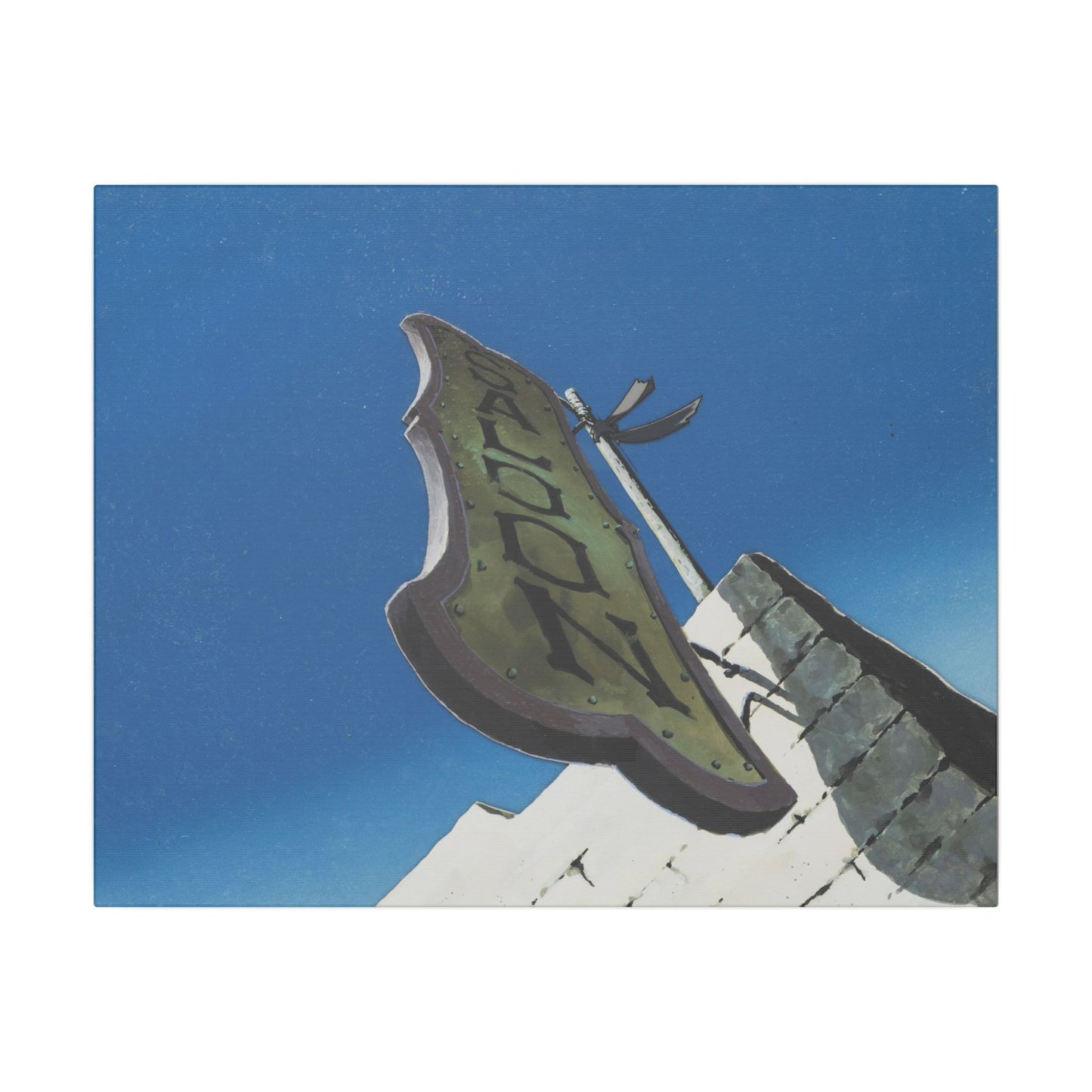 $$60,000,000,000 Saloon 20" x 16" canvas print