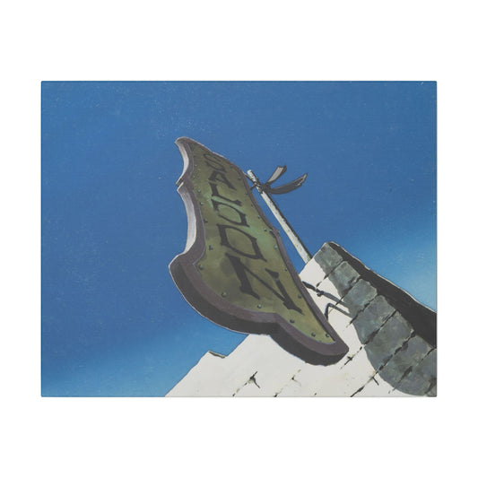 $$60,000,000,000 Saloon 20" x 16" canvas print