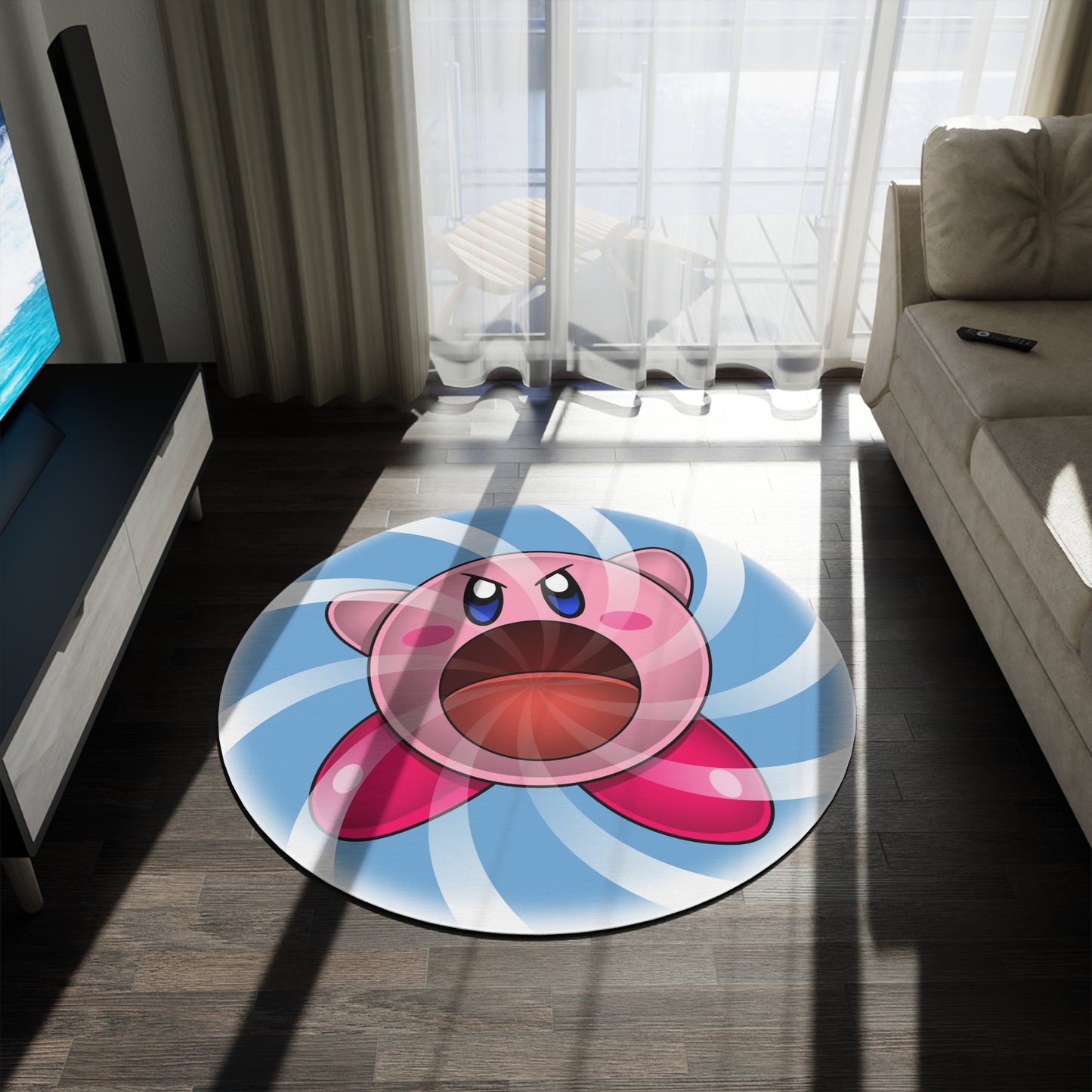 Open Wide round rug