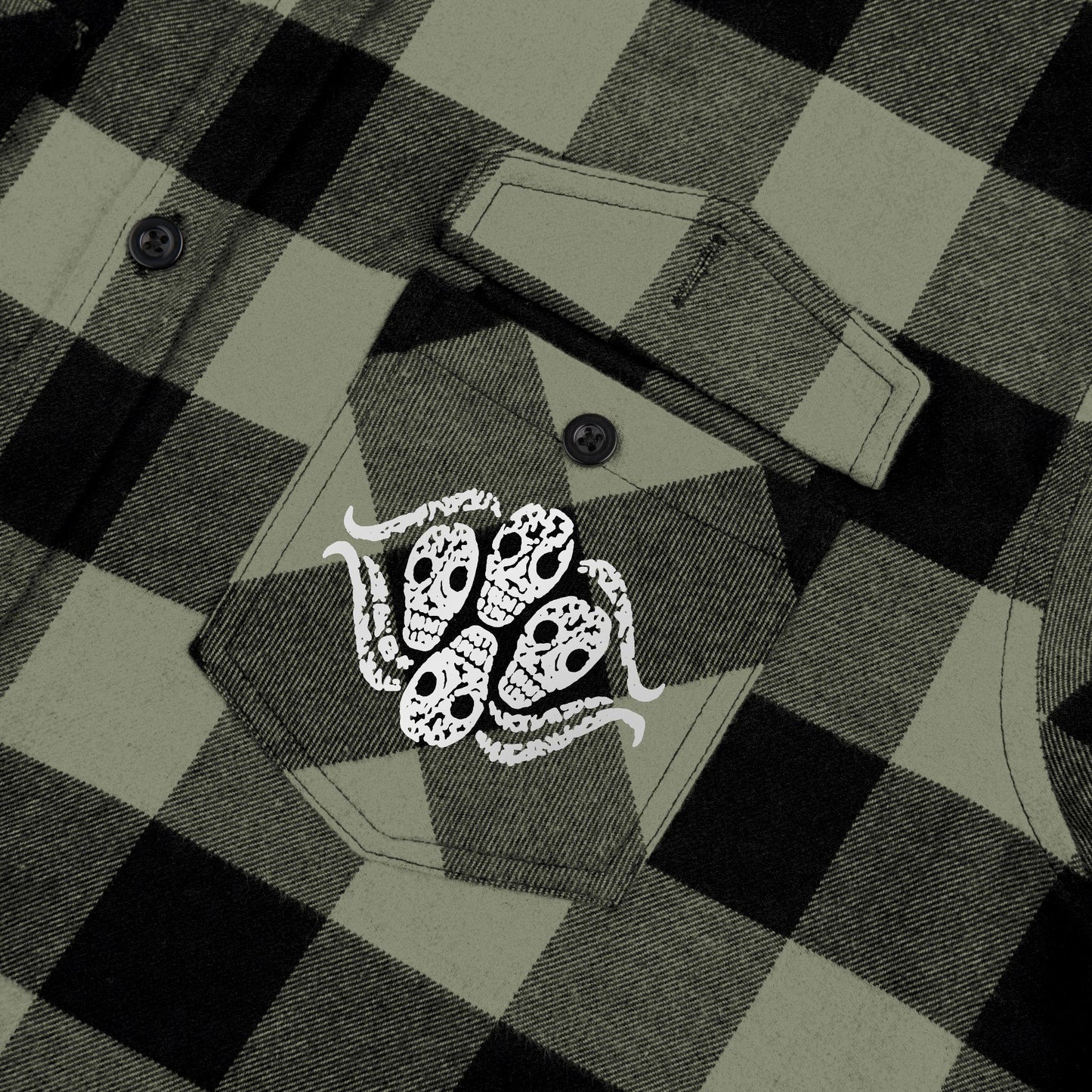 Never Trust the Living flannel shirt