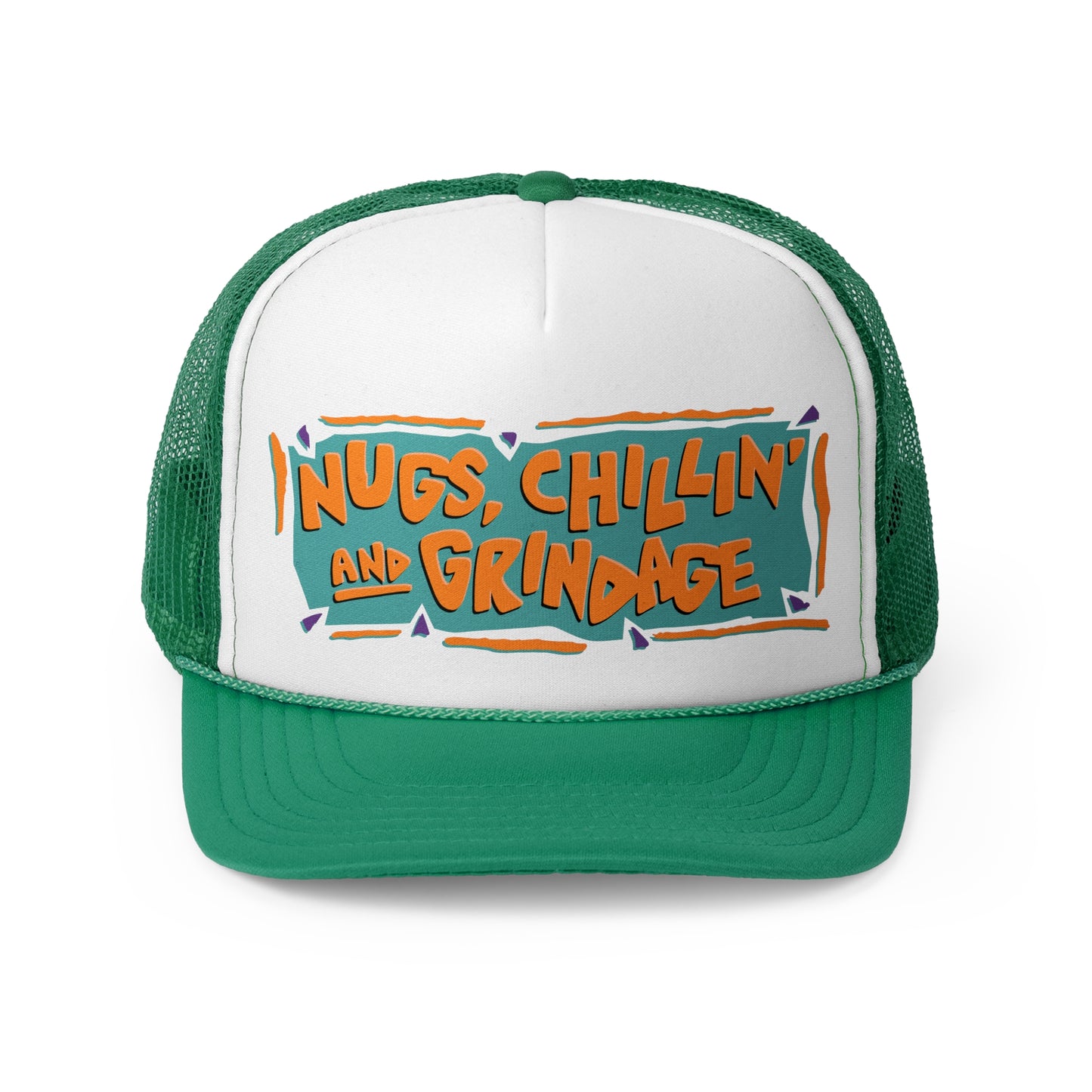 Nugs, Chillin & Grindage trucker hat