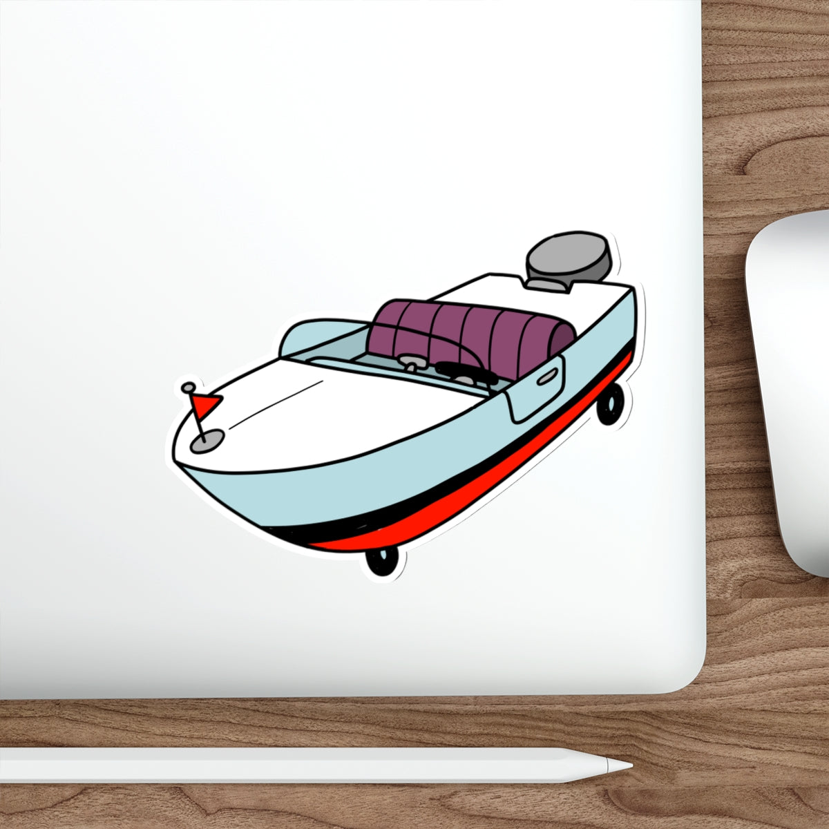Boatmobile vinyl sticker
