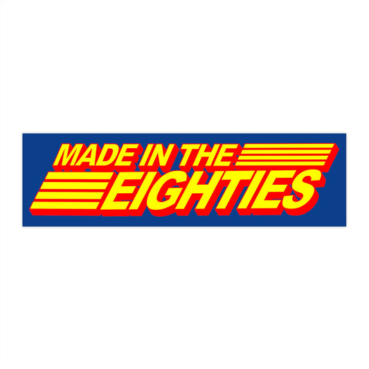 Made in the Eighties NP bumper sticker