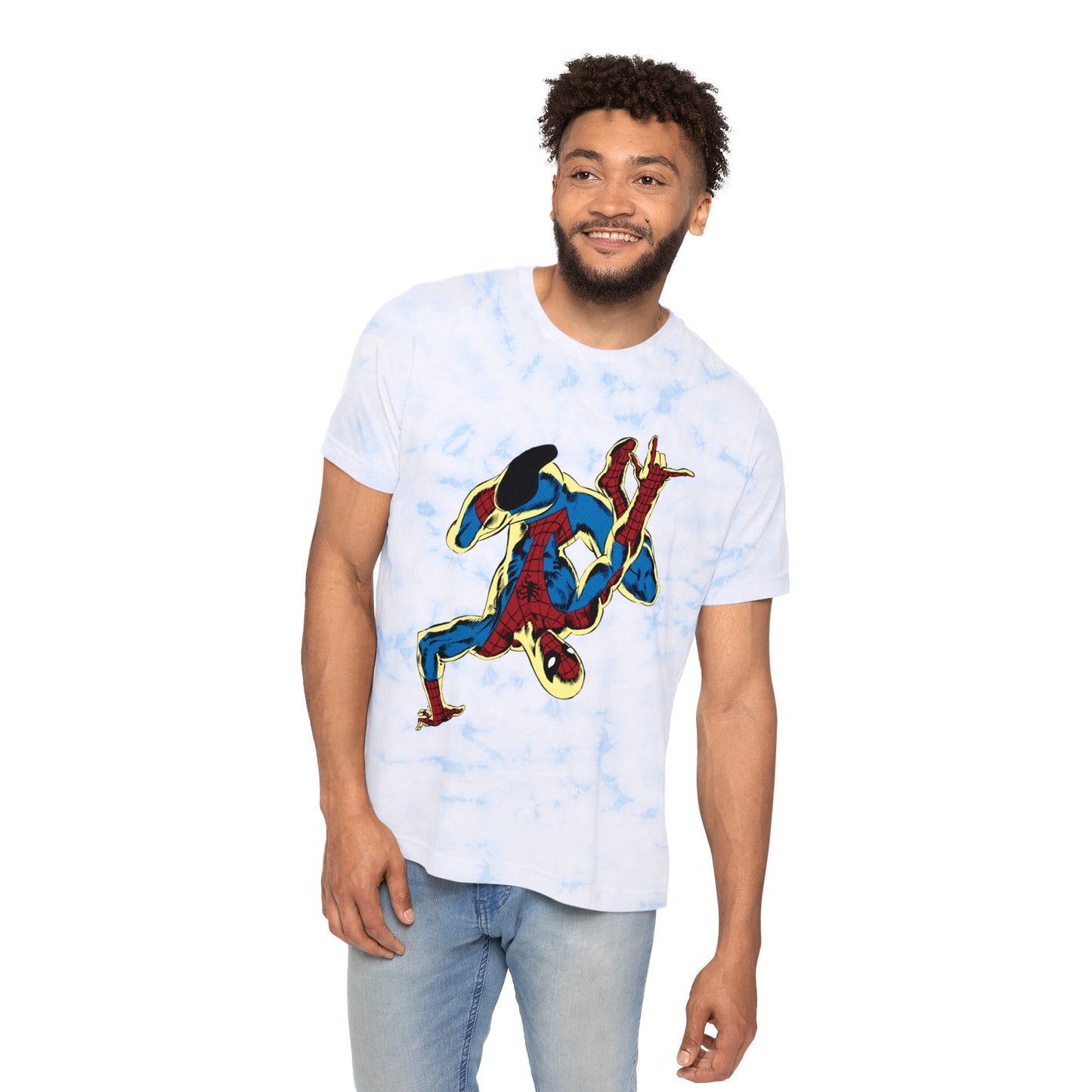 Sky High Spidey tie-dye tee