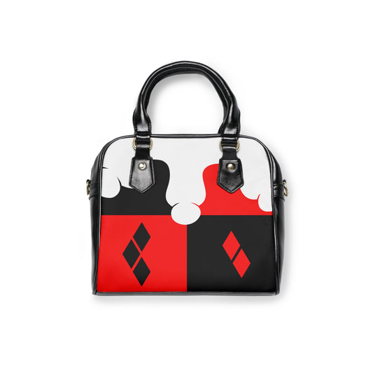Harlequinade shoulder handbag