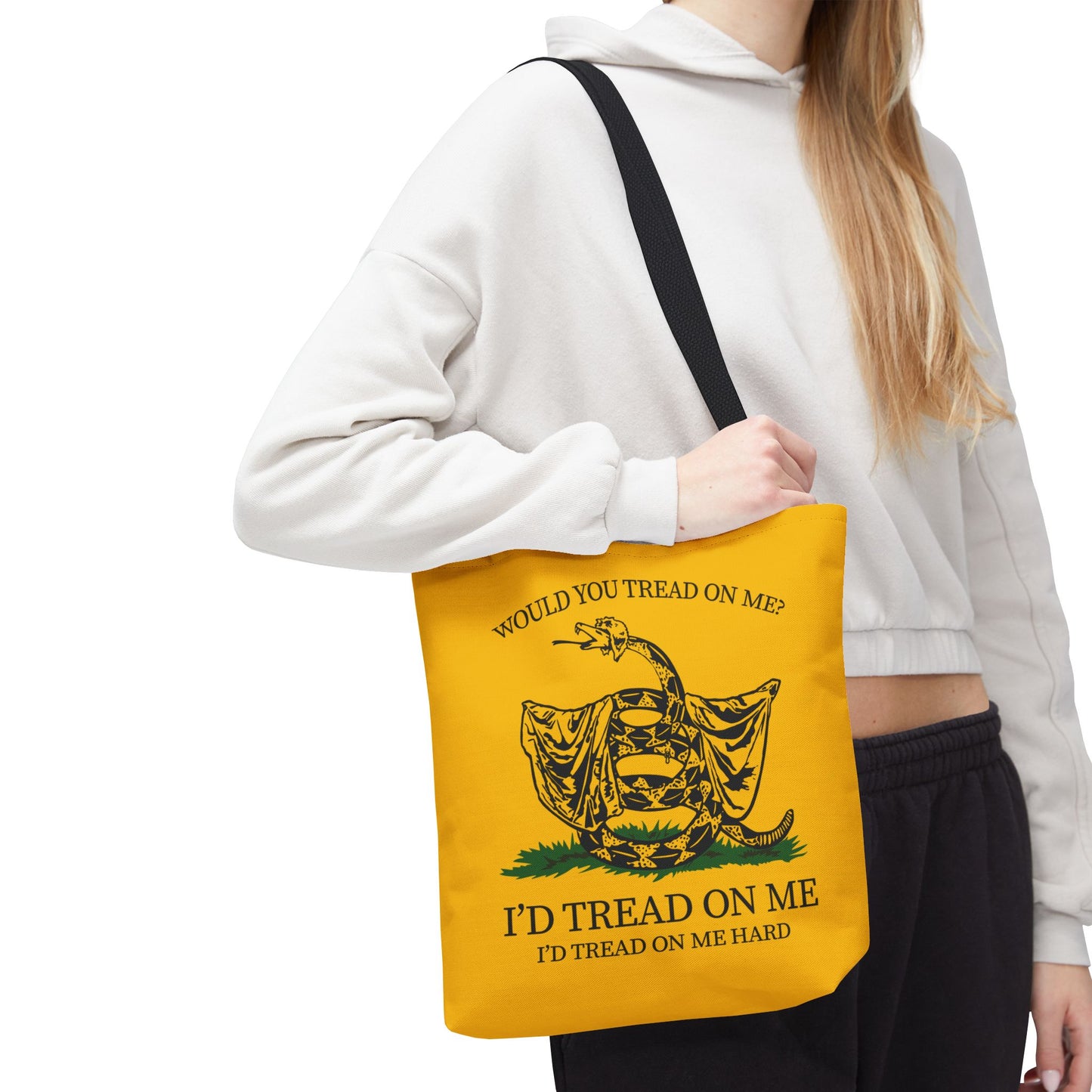 Would You Tread On Me? tote bag