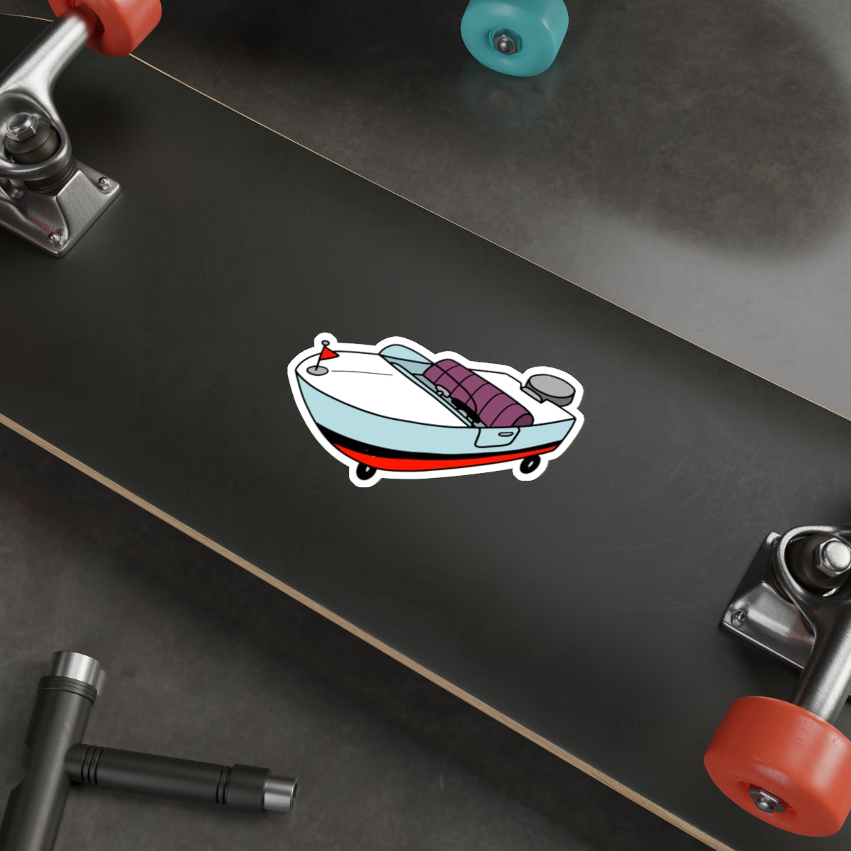 Boatmobile vinyl sticker