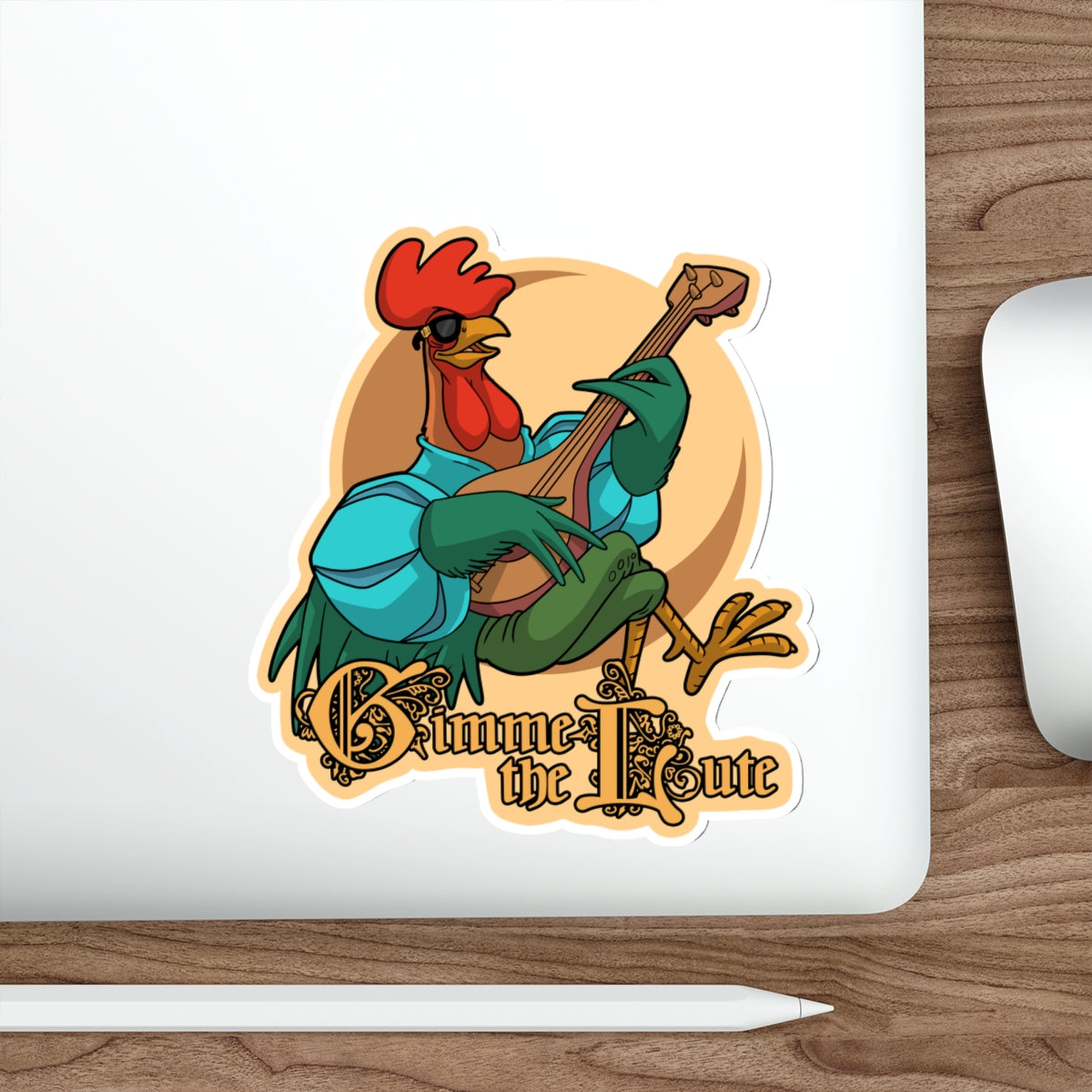 Gimme the Lute vinyl sticker