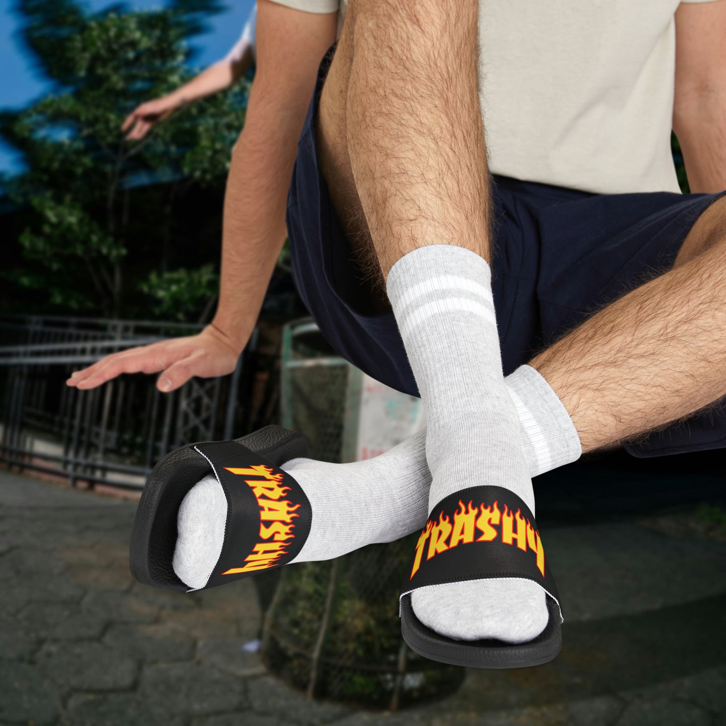 TRASHY men's PU slide sandals