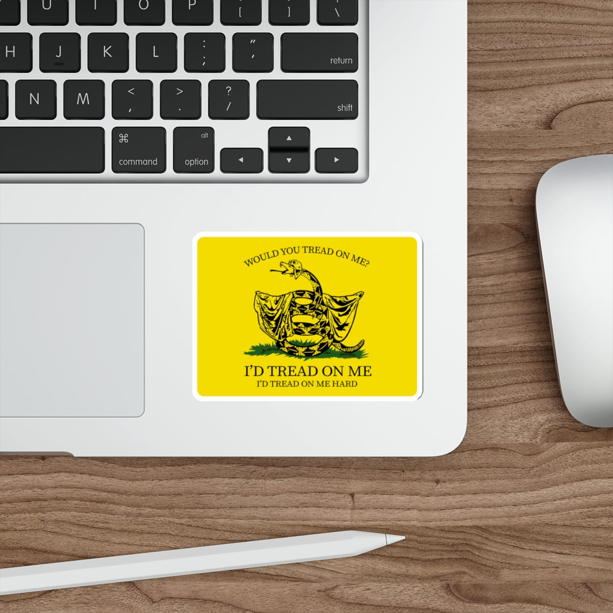 Would You Tread On Me? vinyl sticker