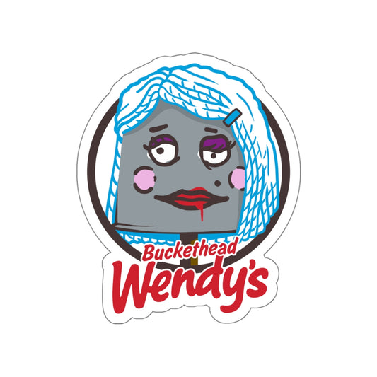Buckethead Wendy's vinyl sticker