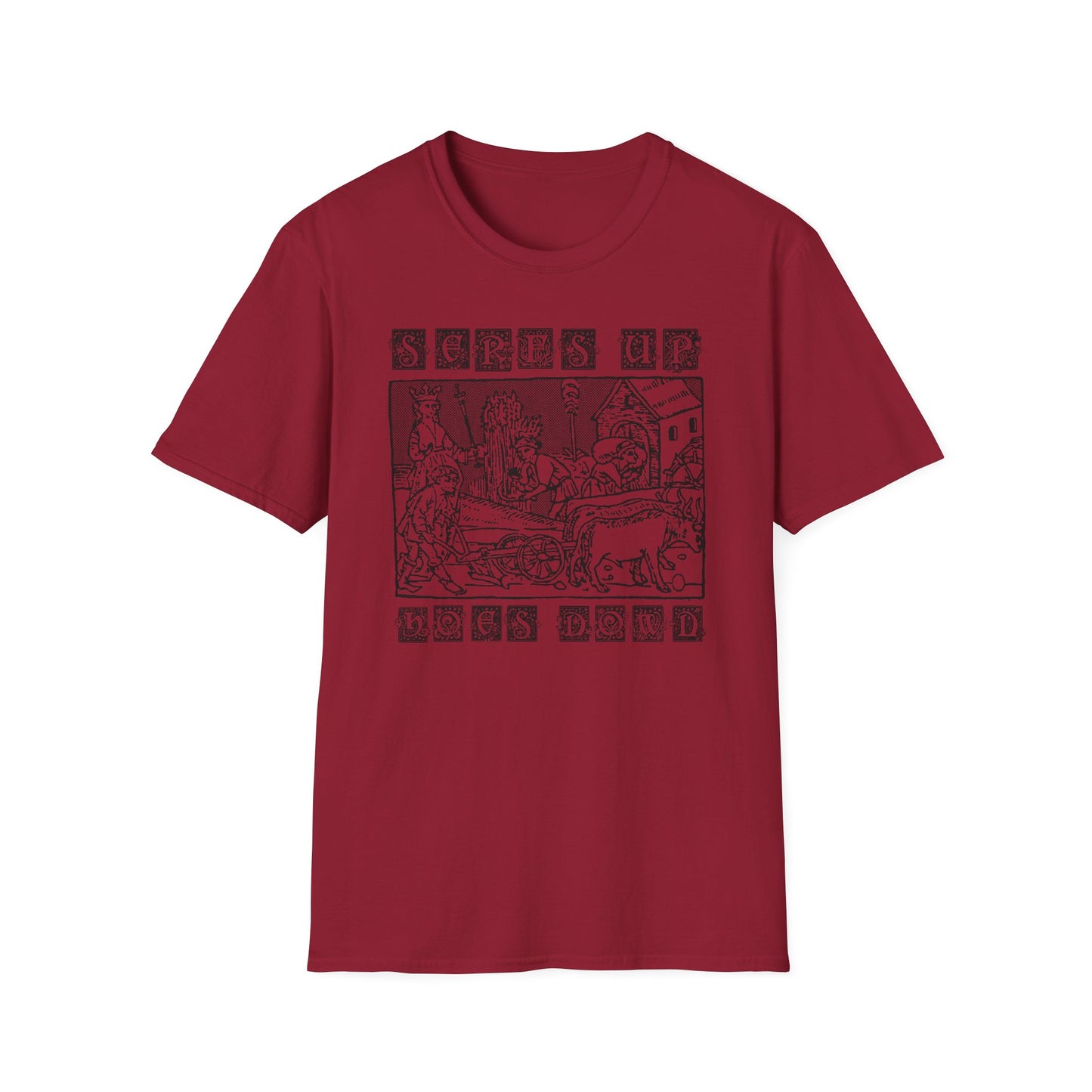 SERFS UP, HOES DOWN t-shirt