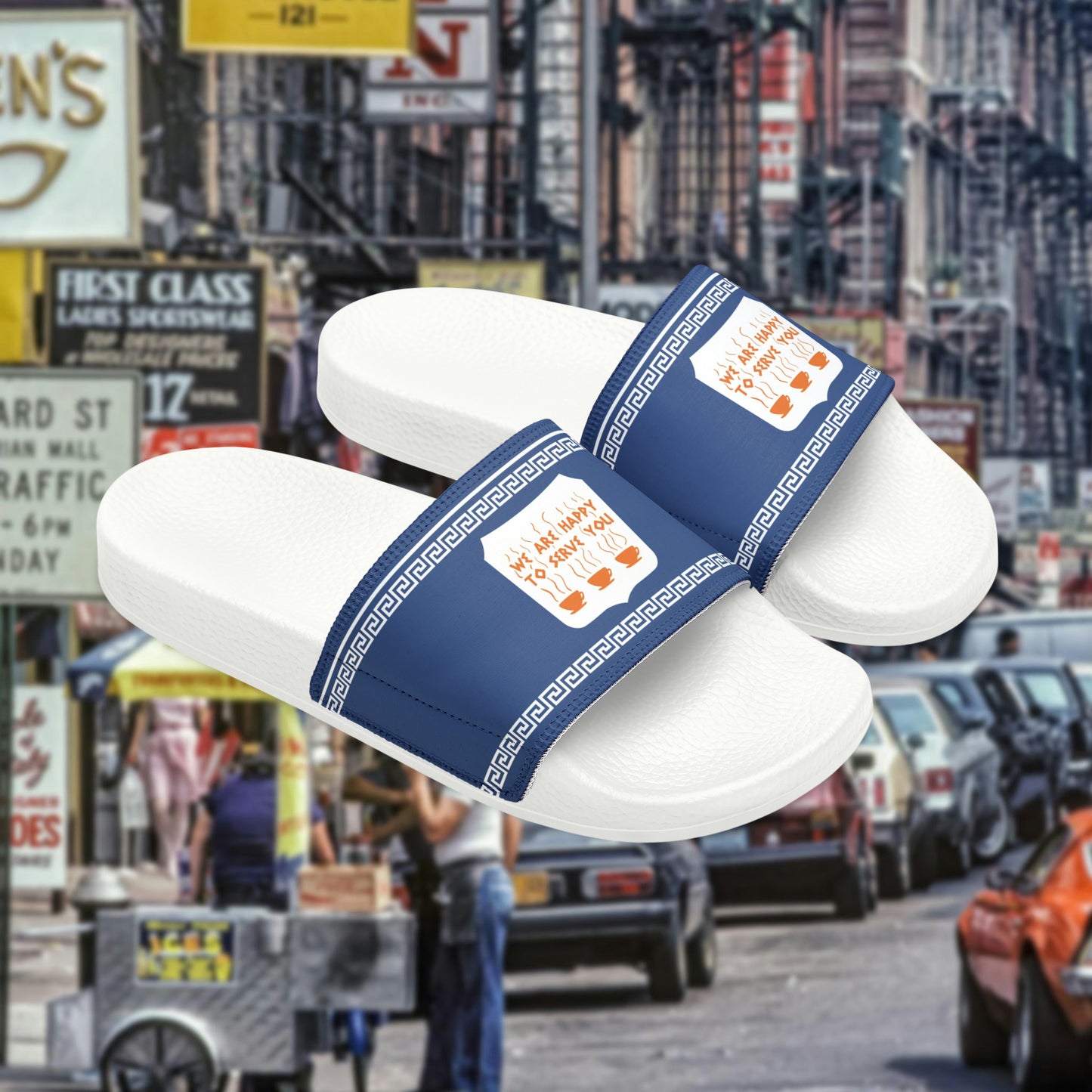 NYC Cup men's PU slide sandals