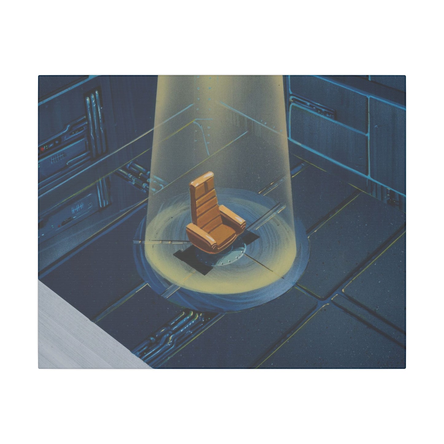 Fantastic interrogation 20" x 16" canvas print