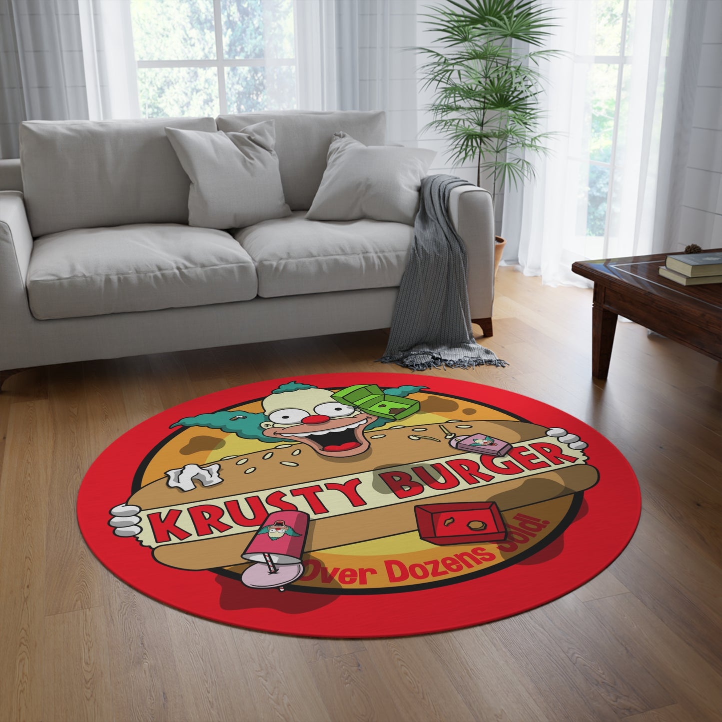 K Burger SOILED round rug