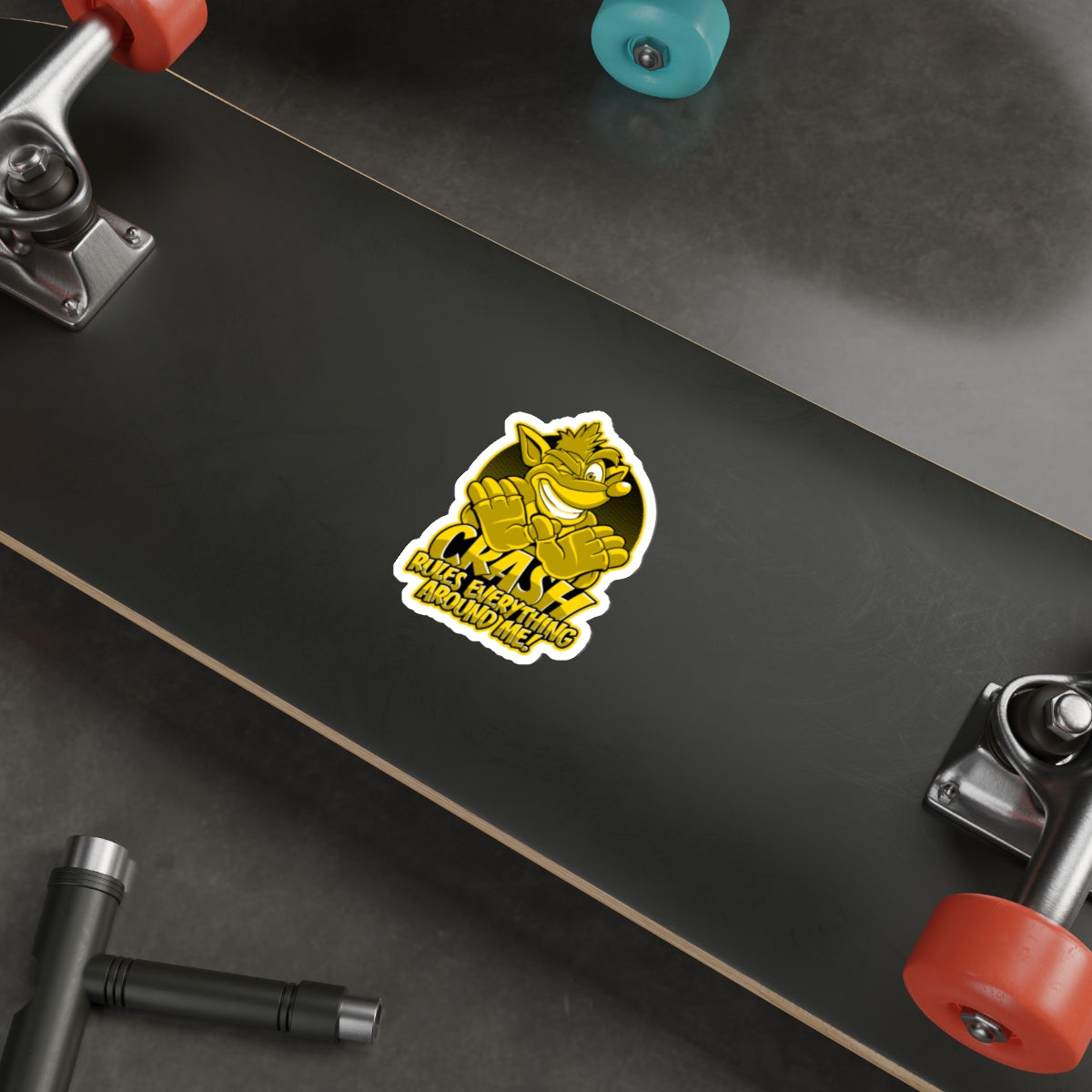Crash Rules Everything Around Me vinyl sticker