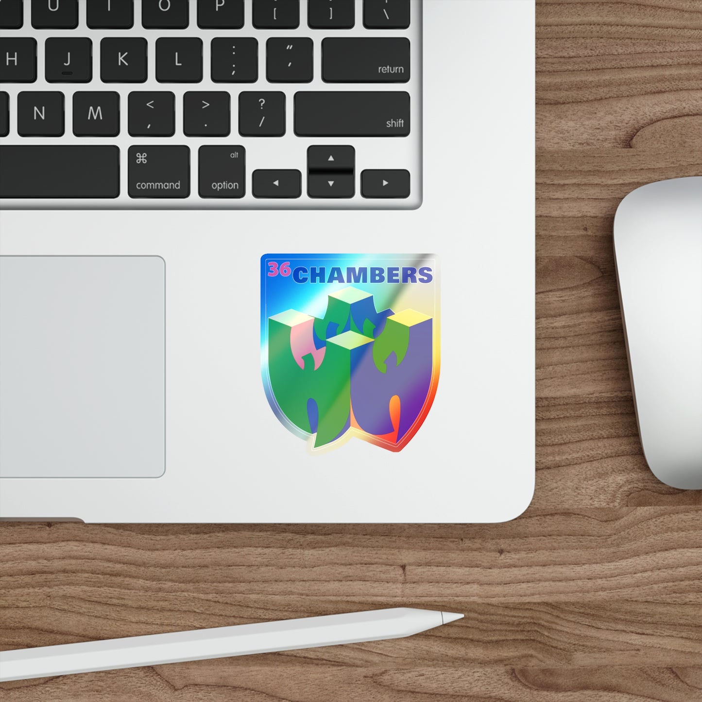 WUtendo 64 holographic vinyl sticker