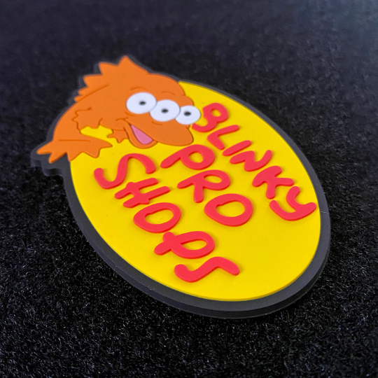 Blinky Pro Shops PVC morale hook & loop patch