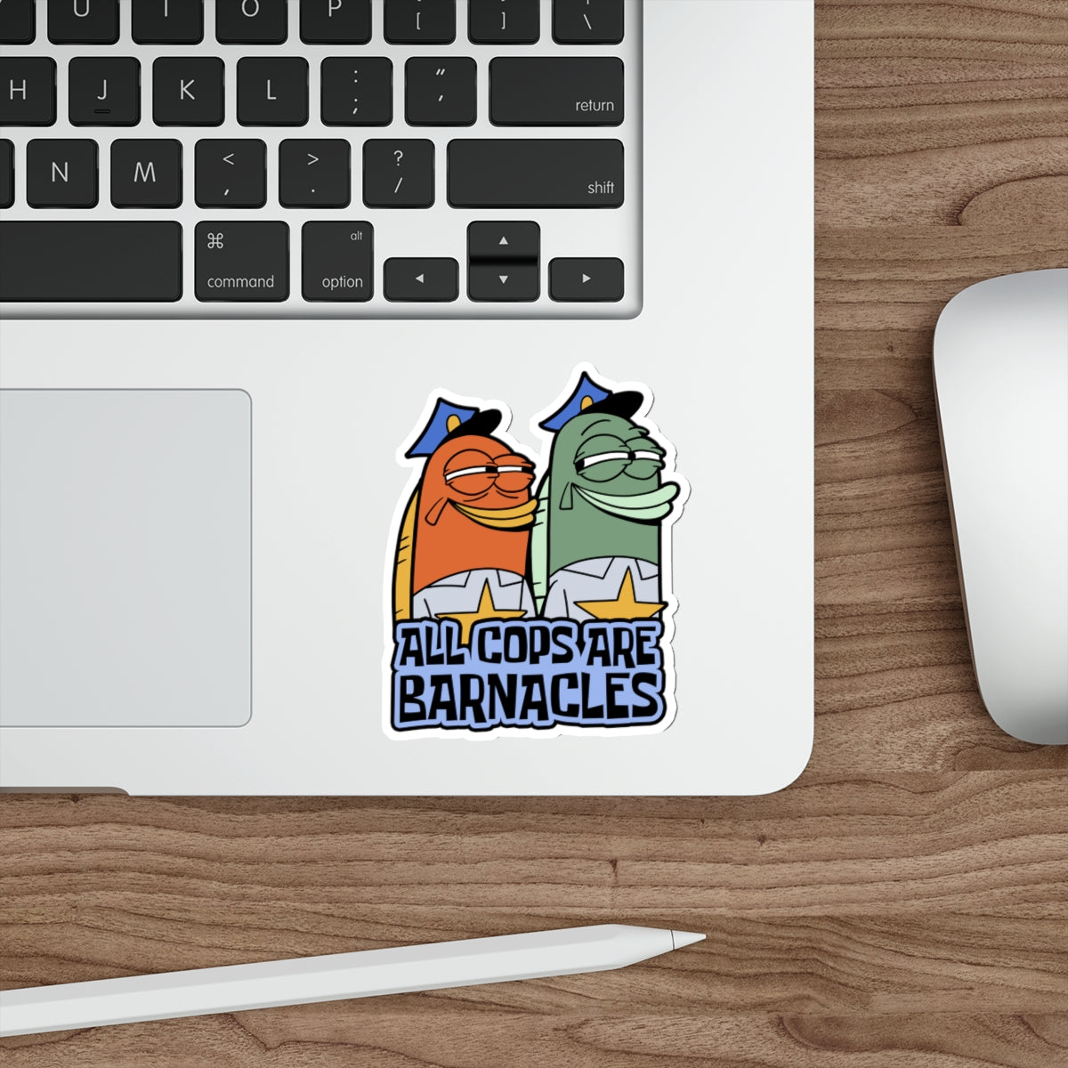 All Cops Are Barnacles vinyl sticker