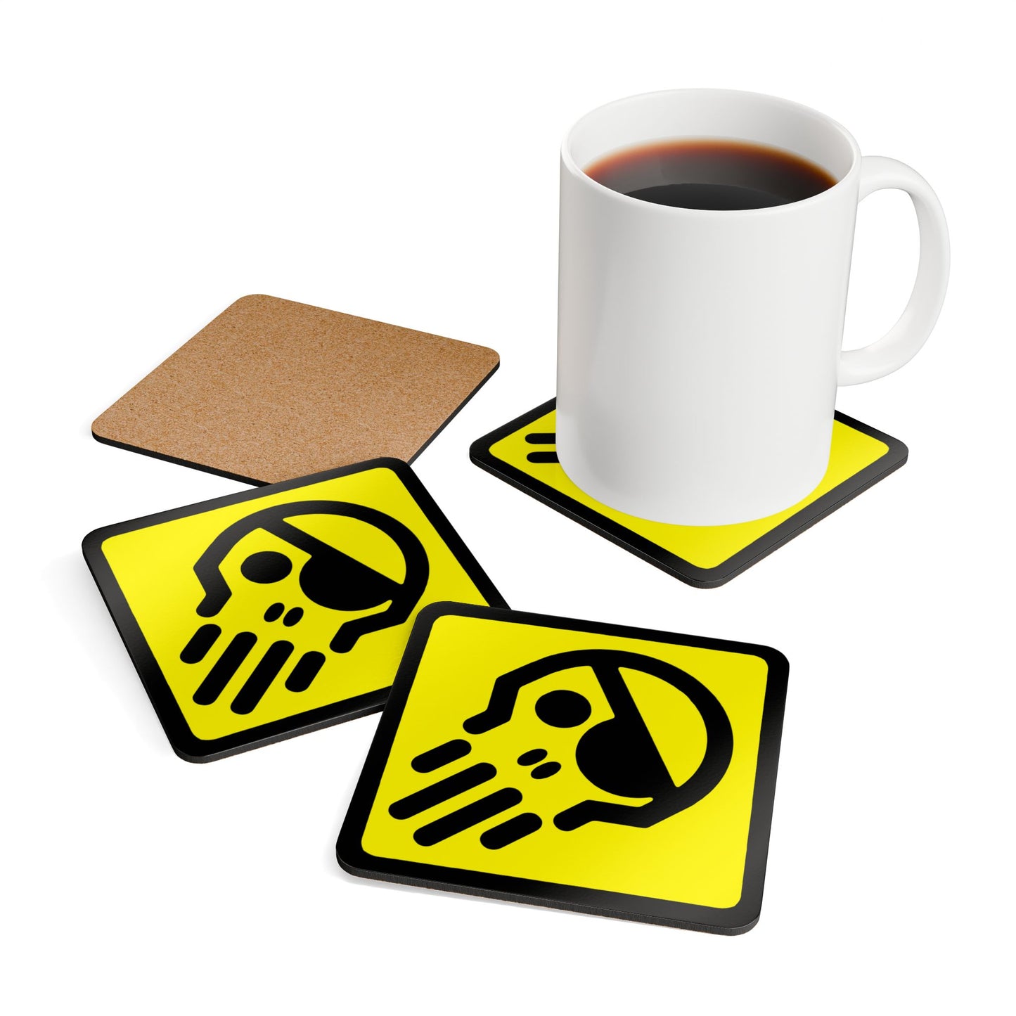 cRaSh OvErRiDe premium corkback coaster set