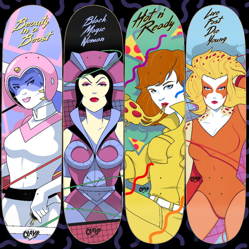 Ladies of Modern Art skate decks