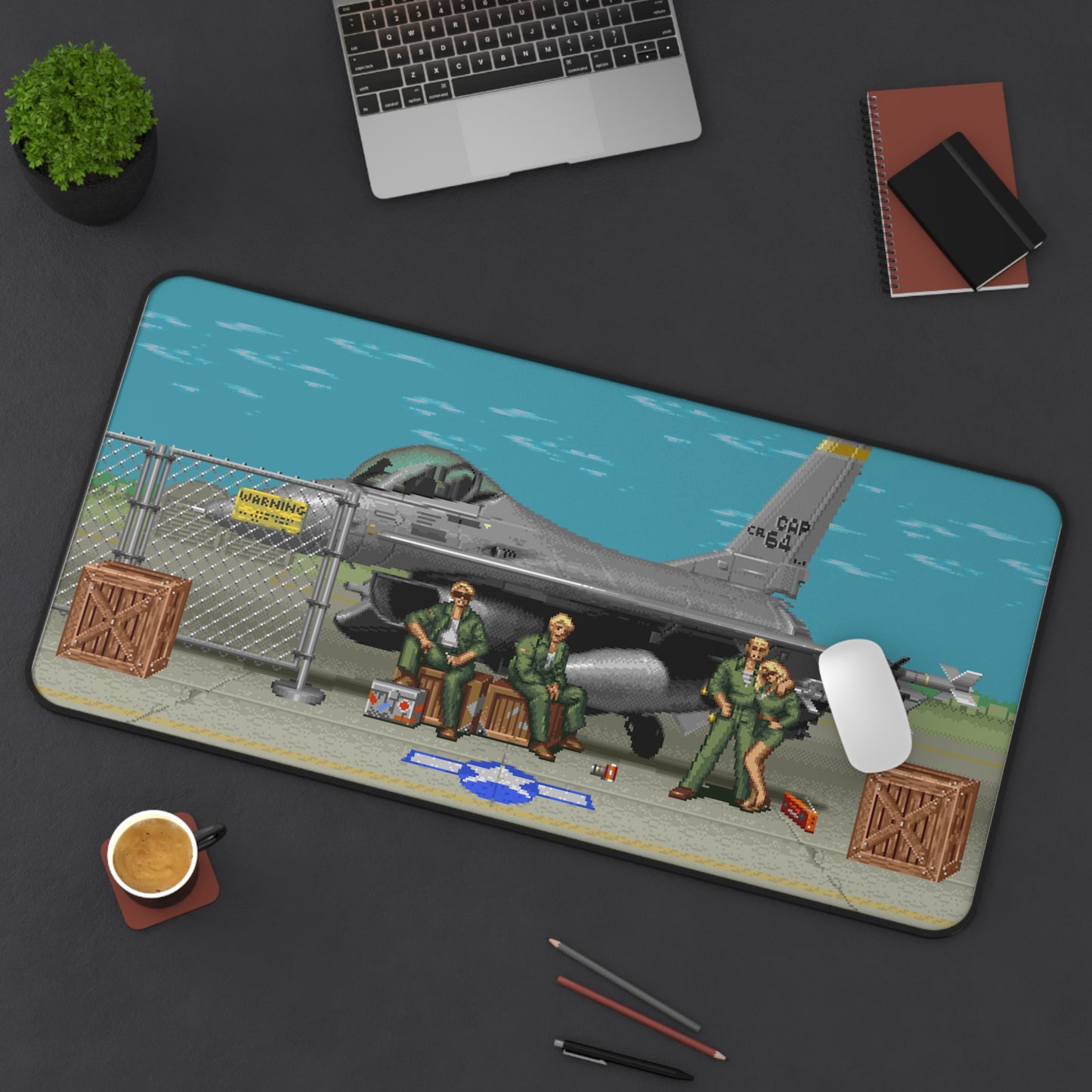 Guile's Stage 32" X 16" desk mat