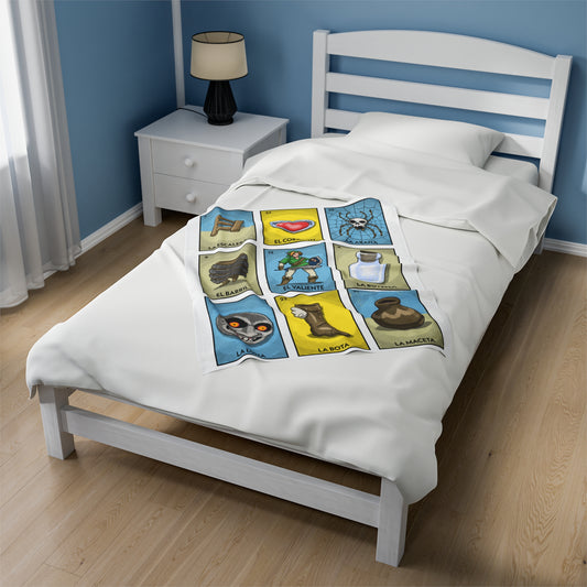 LoZteria velveteen plush blanket