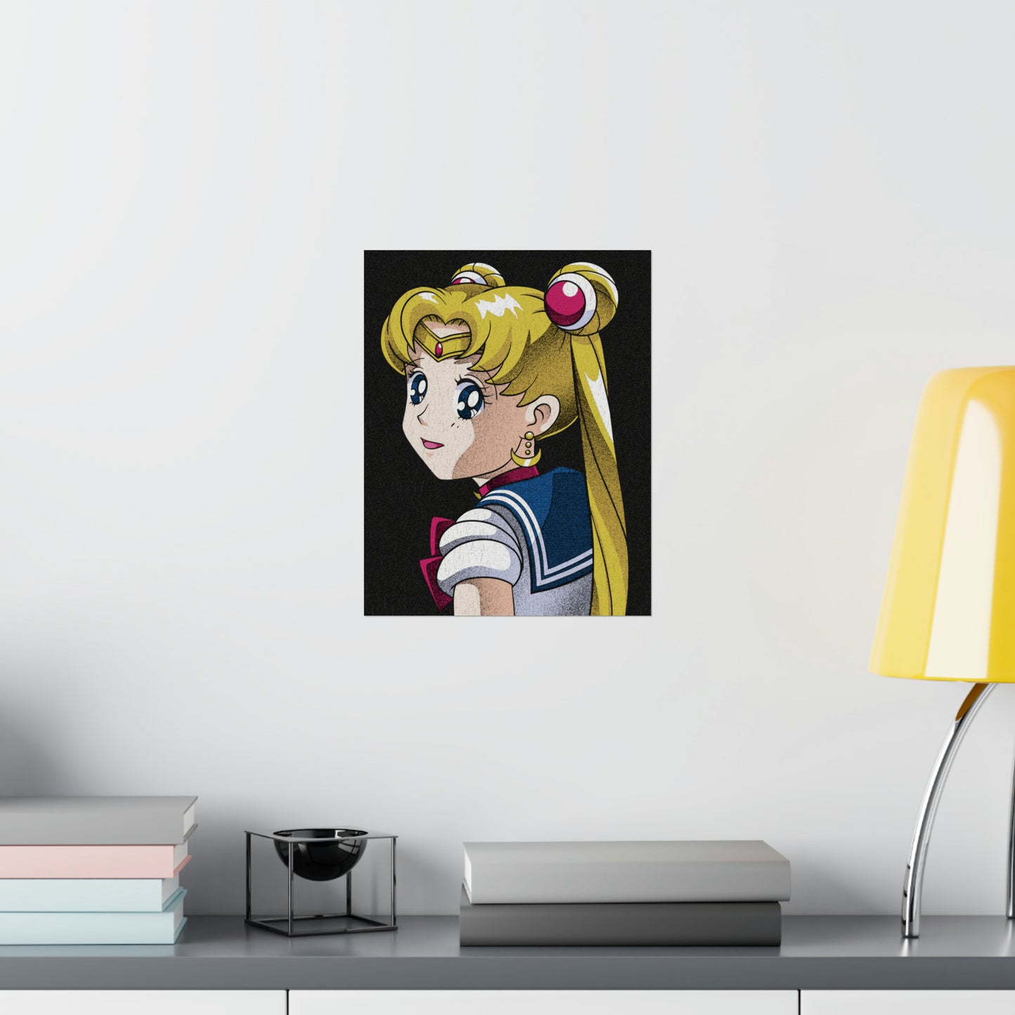 The Girl with the Moon-Shaped Earring matte poster