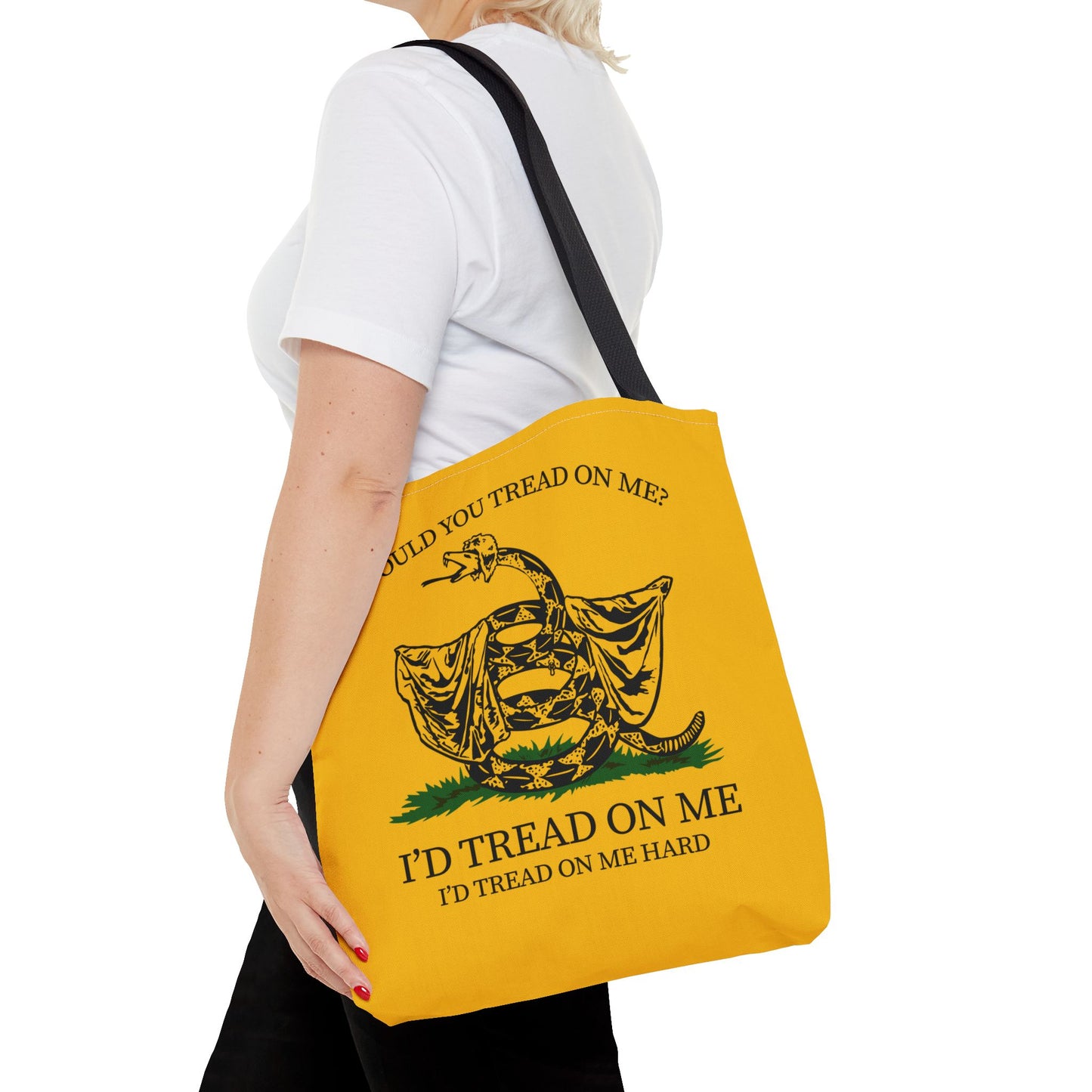 Would You Tread On Me? tote bag