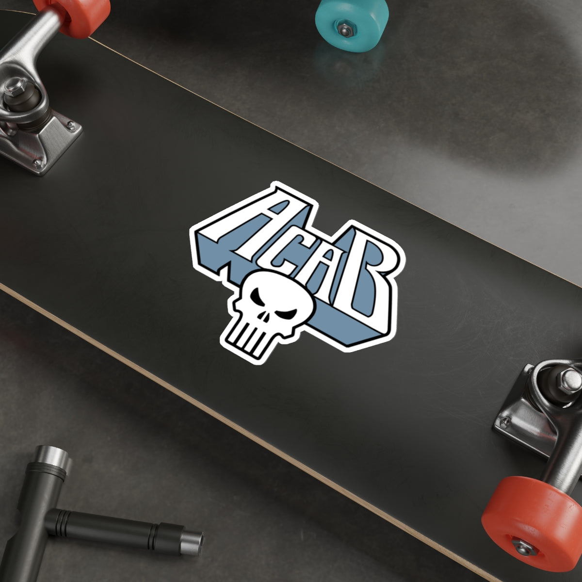 Archaic Corrupt And Broken WHITE vinyl sticker