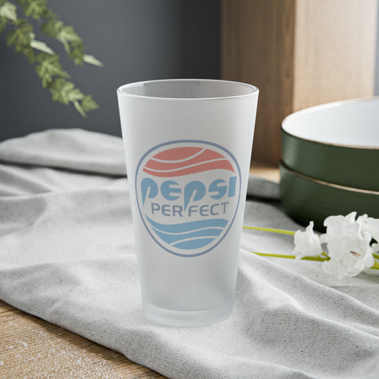 Future Perfect Cola frosted pint glass