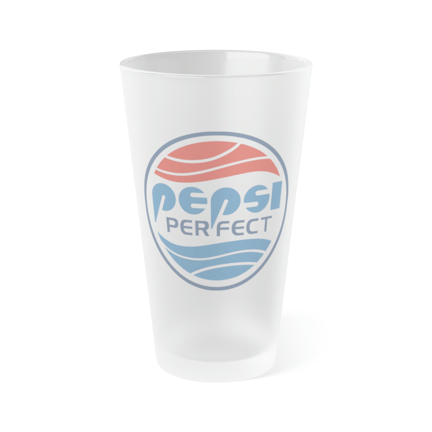 Future Perfect Cola frosted pint glass