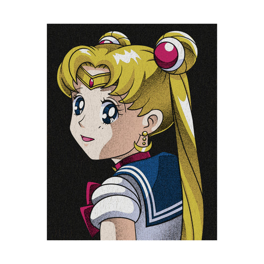 The Girl with the Moon-Shaped Earring matte poster