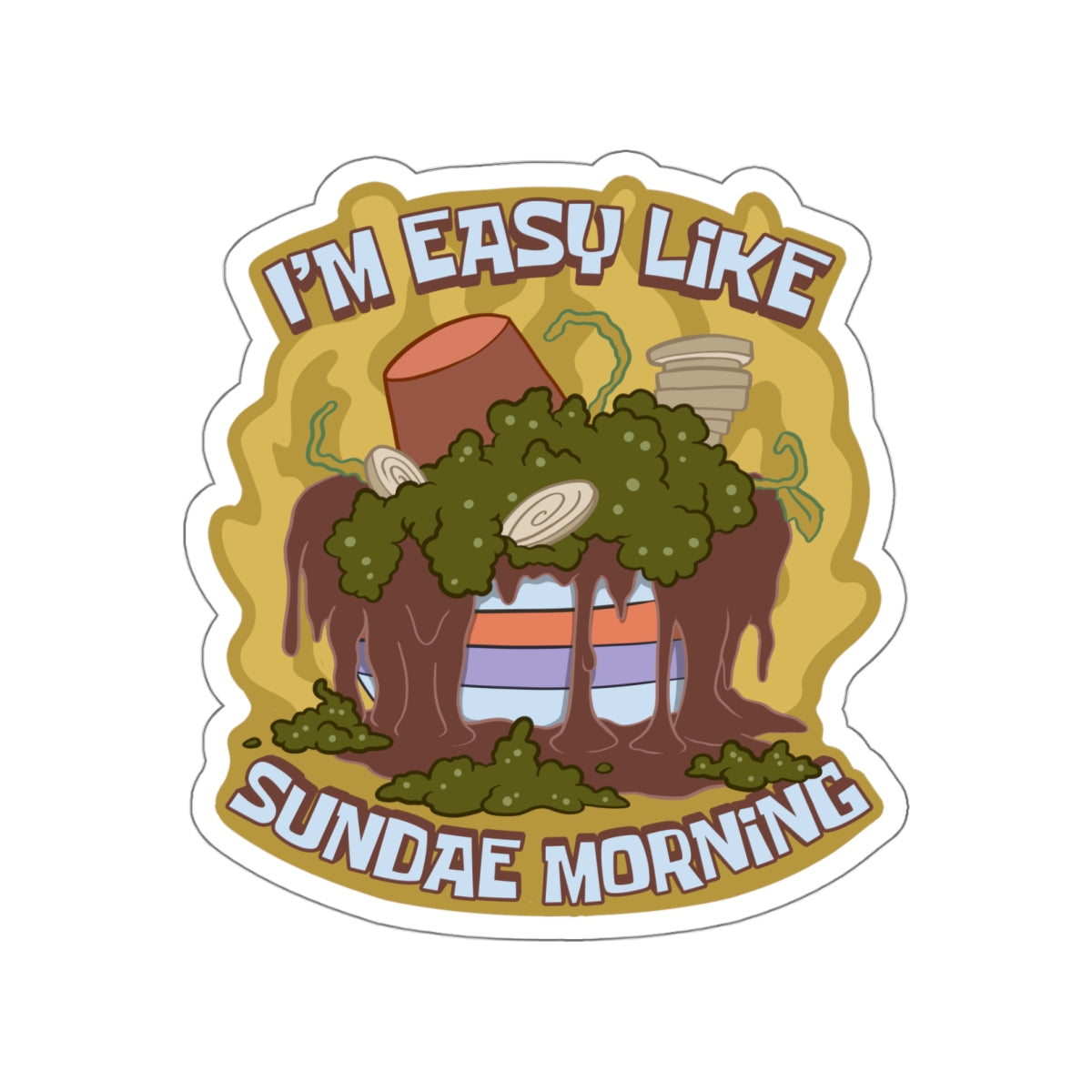 Easy Like Sundae Morning vinyl sticker