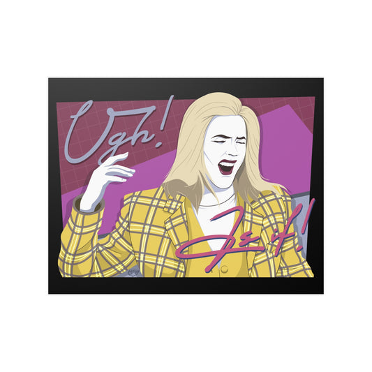 Retro As If satin poster