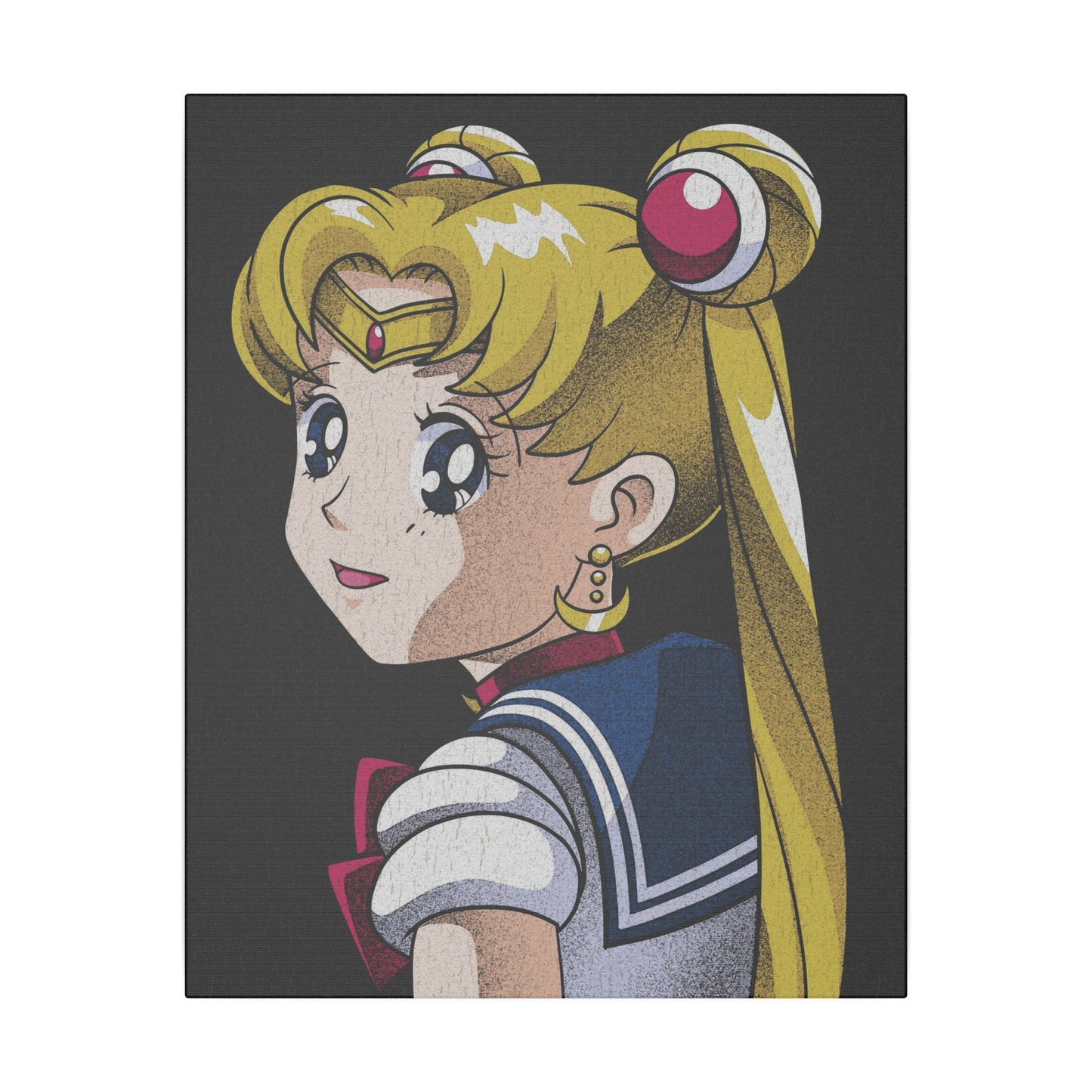 Girl with the Moon-Shaped Earring 16" x 20" canvas print