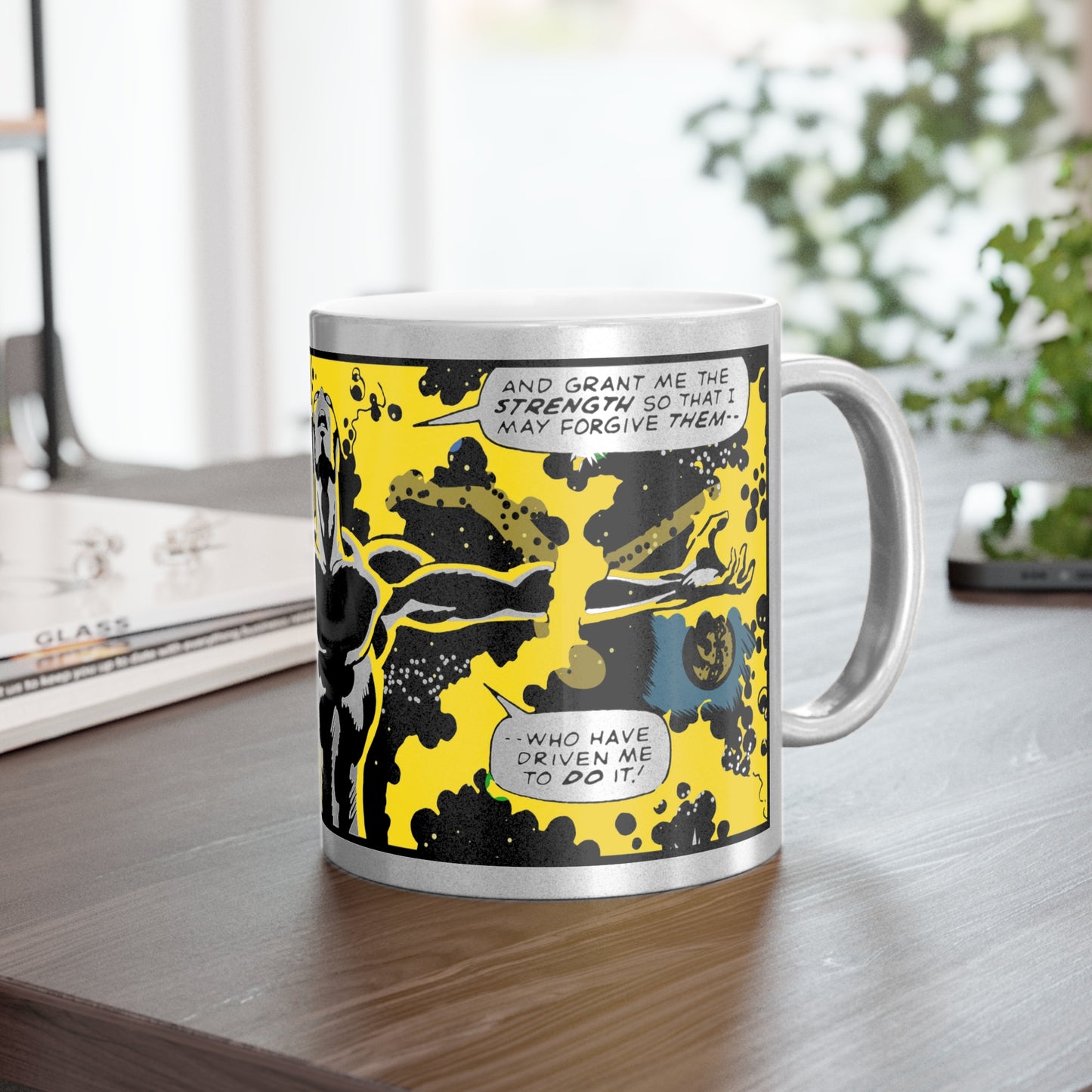 Forgive Me metallic mug