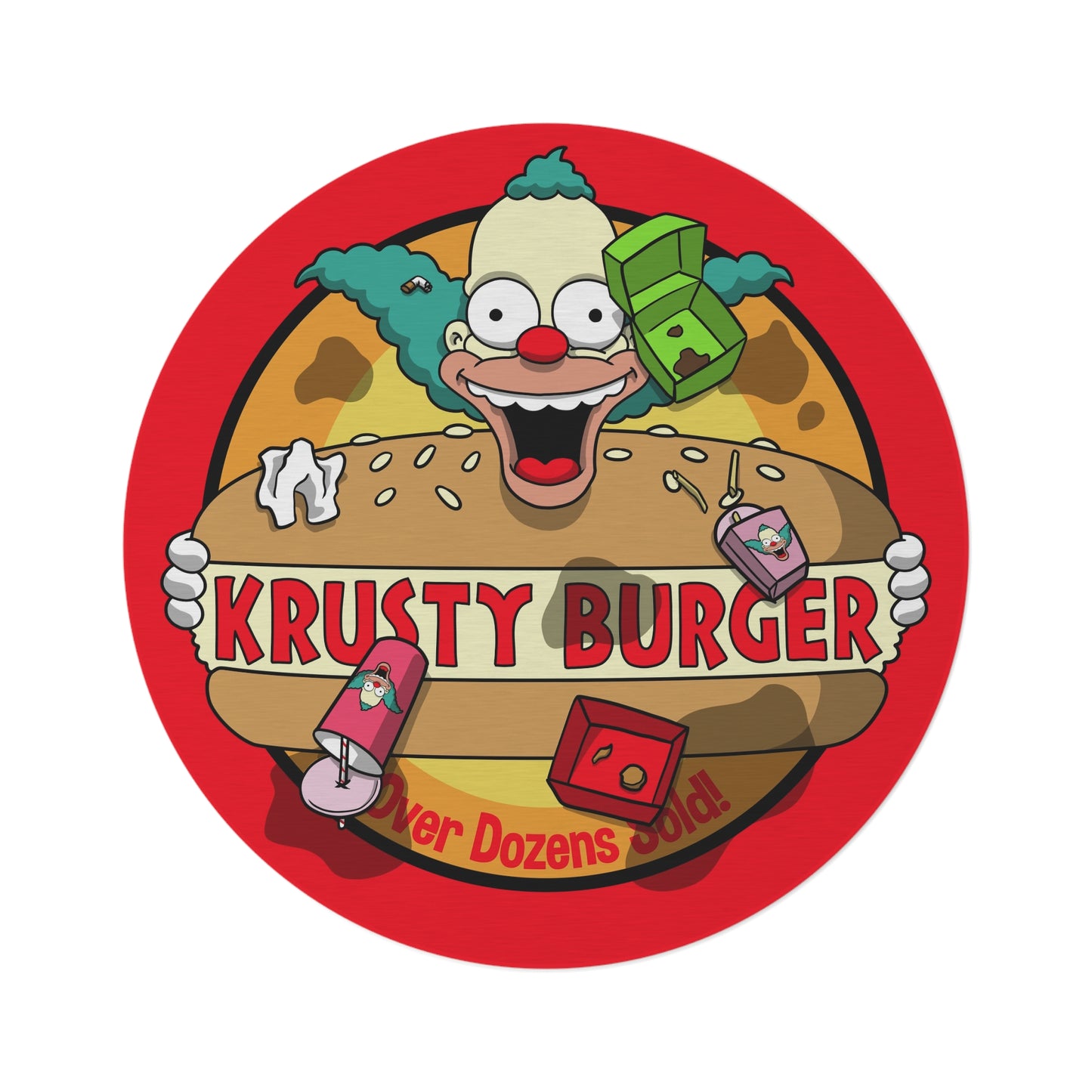 K Burger SOILED round rug