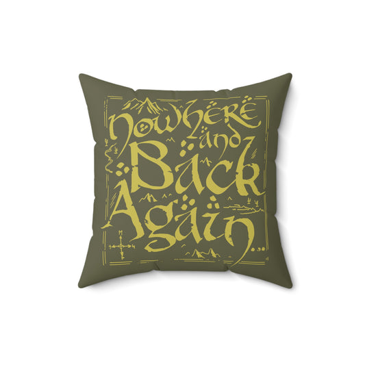 Nowhere and Back Again throw pillow