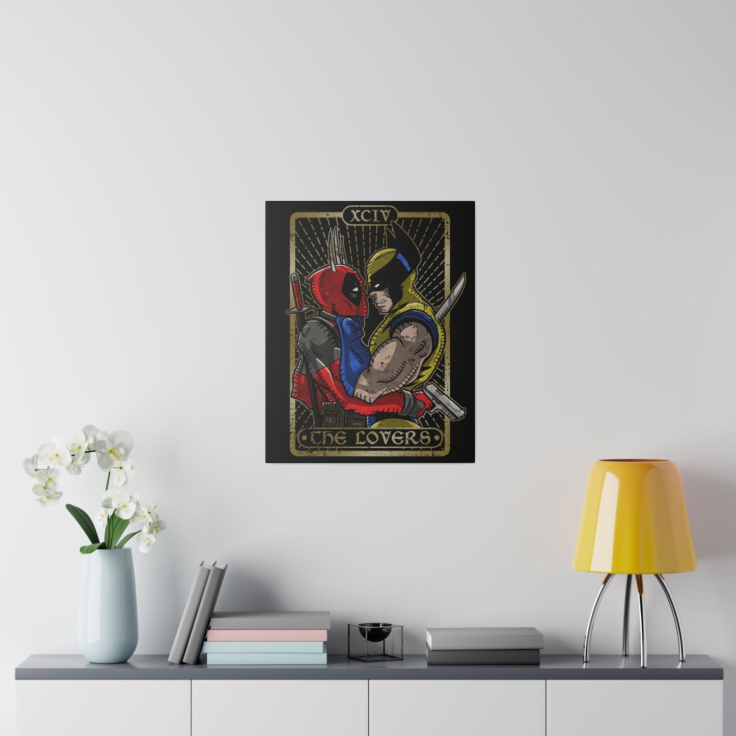 The Lovers DPW Tarot 16" x 20" canvas print