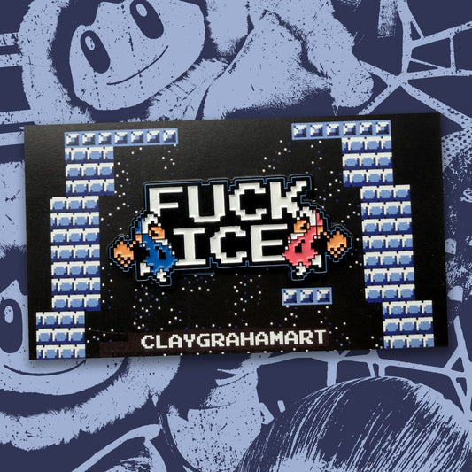 EFF ICE Climber 2" Soft Enamel Pin