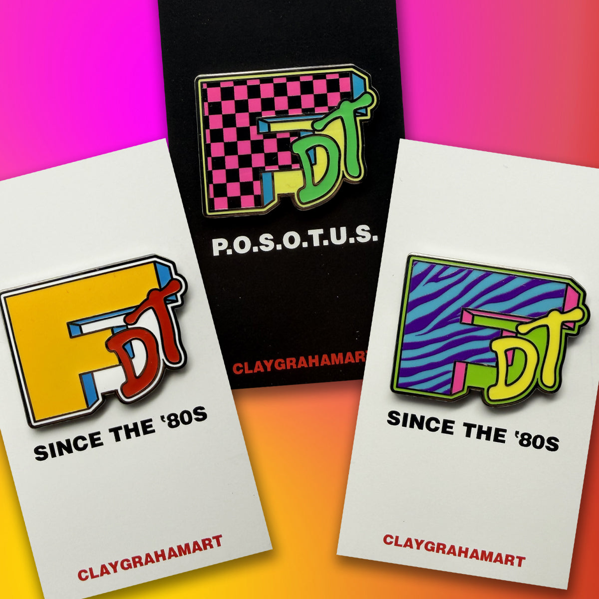 I Want My FDT 1.5" hard enamel pin