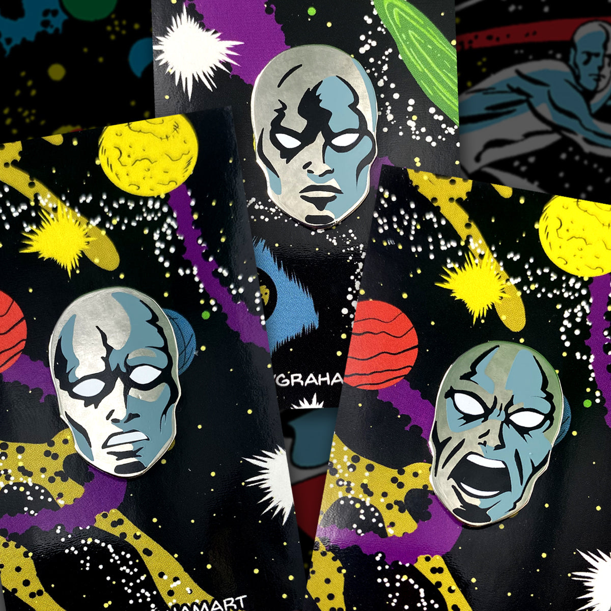 Faces of the Herald 1.25" Die-Struck Pin