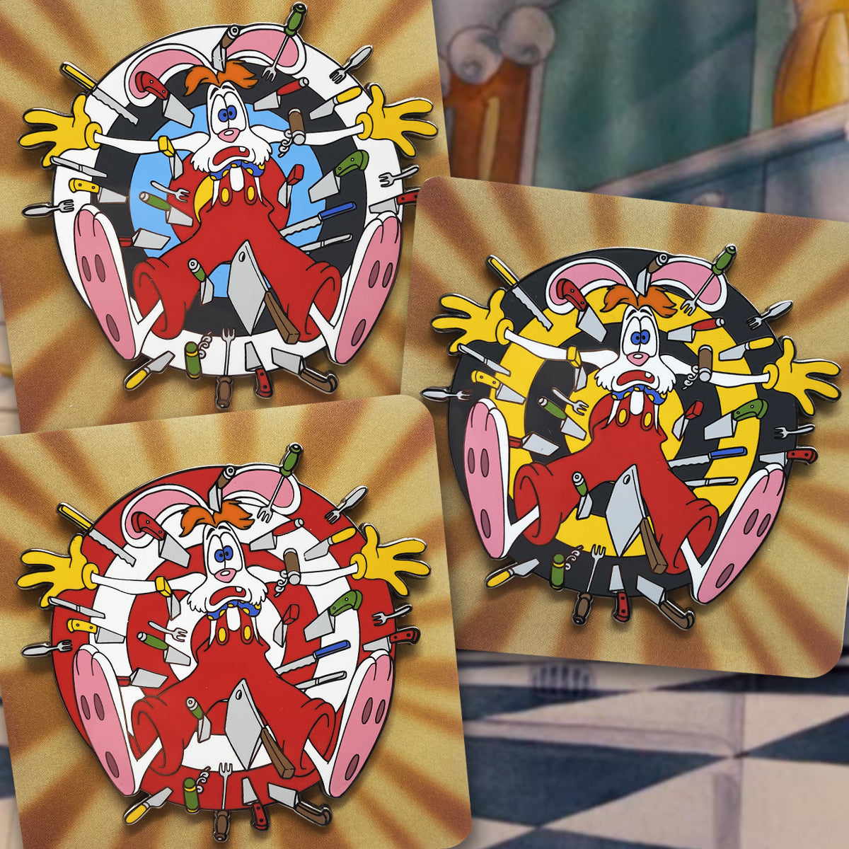 Knives Out, Roger! 3.5" Hard Enamel Pin