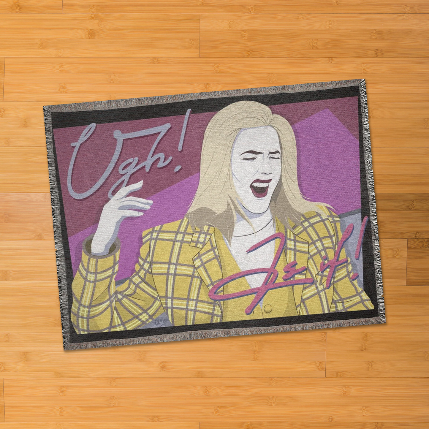 Retro As If 60" X 80" Woven Blanket