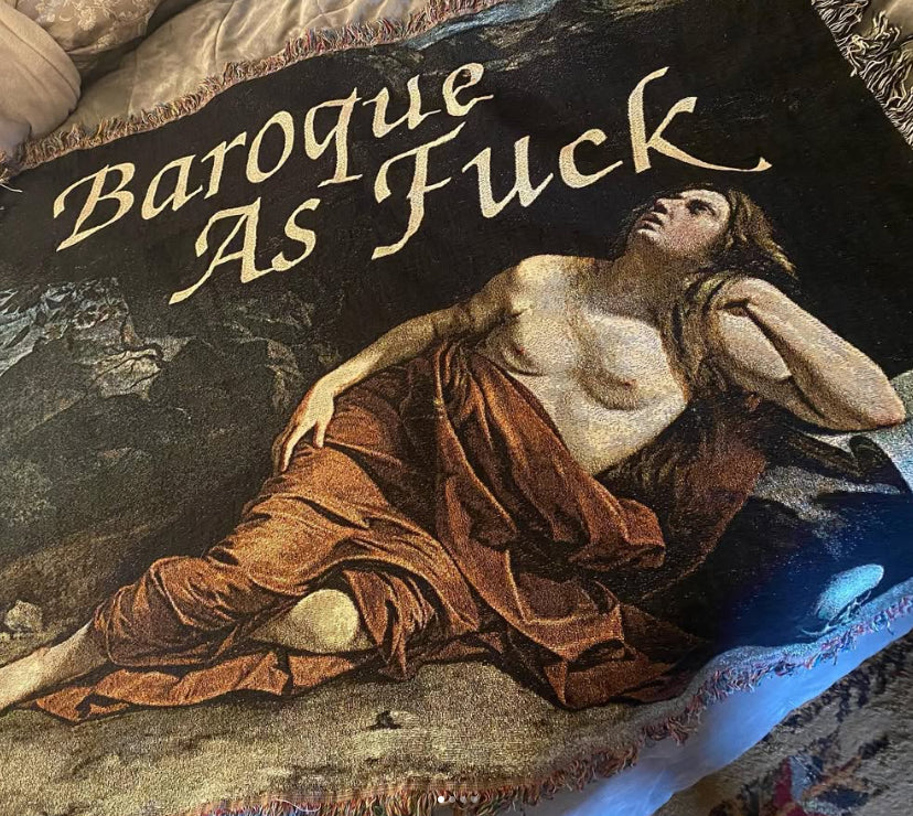 Baroque AF 60" x 50" Woven Blanket